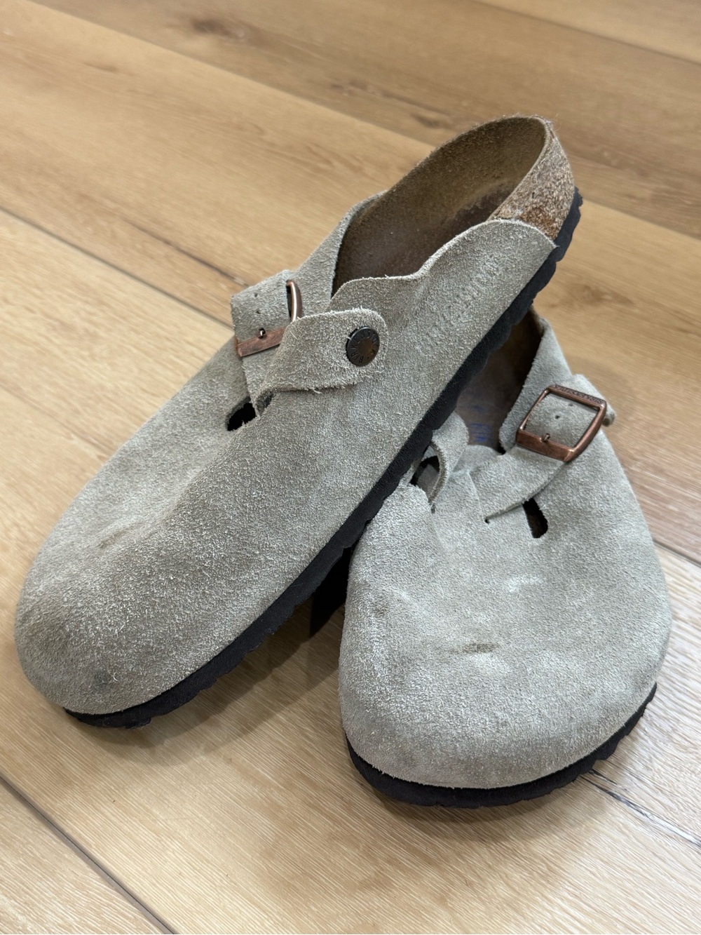 Birkenstock Suede Buckle Clog
